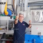 Cyprus customer aluminum-plastic recycling line work site