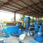 India customer Waste Radiator Recycling Equipment work site