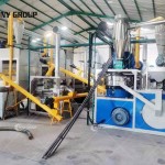 Indonesia customer cable wire recycling machine work site