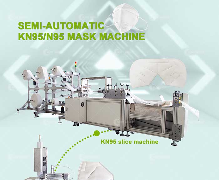 N95 Semiautomatic Face Mask Making Machine
